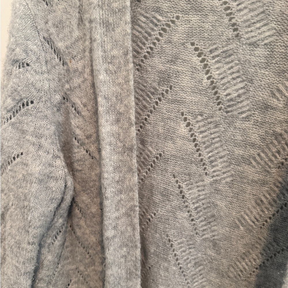 GAP Gray Cardigan Sweater with Shawl Collar - Picture 2 of 3